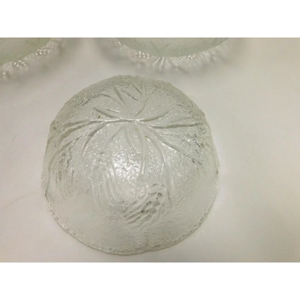 Vtg Set of 5 Arcoroc France Glass Bowls Country Wheat Pattern DW85